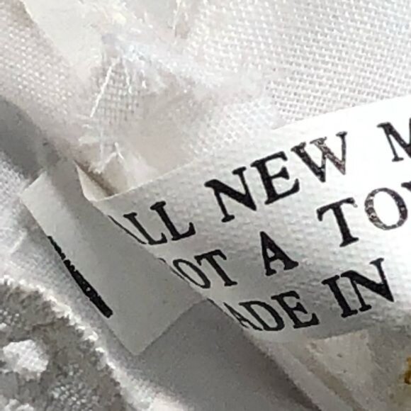 Angle white gold trim blond lace wings china doll 11" tall READ - Picture 8 of 11